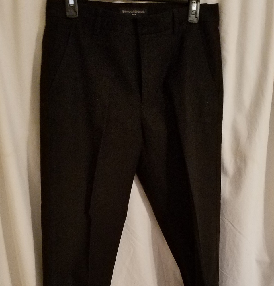 Banana Republic Black Slacks, non iron